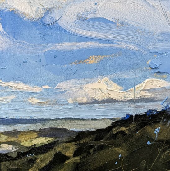 Morte Point (17.5 x 17.5 cm) oil on paper