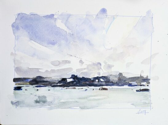 Hugh Town (29 x 20cm) watercolour